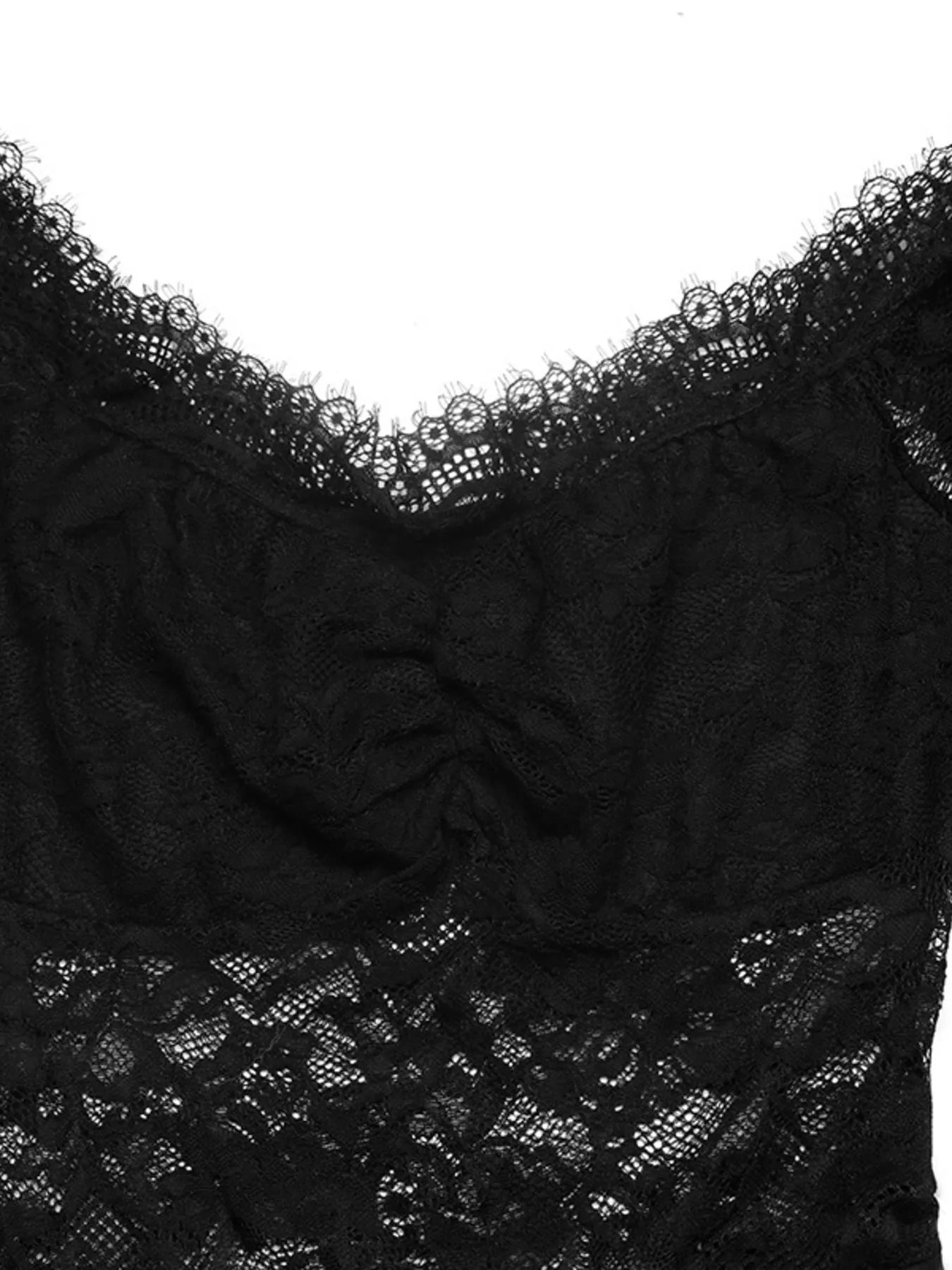 Trendsi Off-Shoulder Lace Long Sleeve Wide-Leg Jumpsuit -