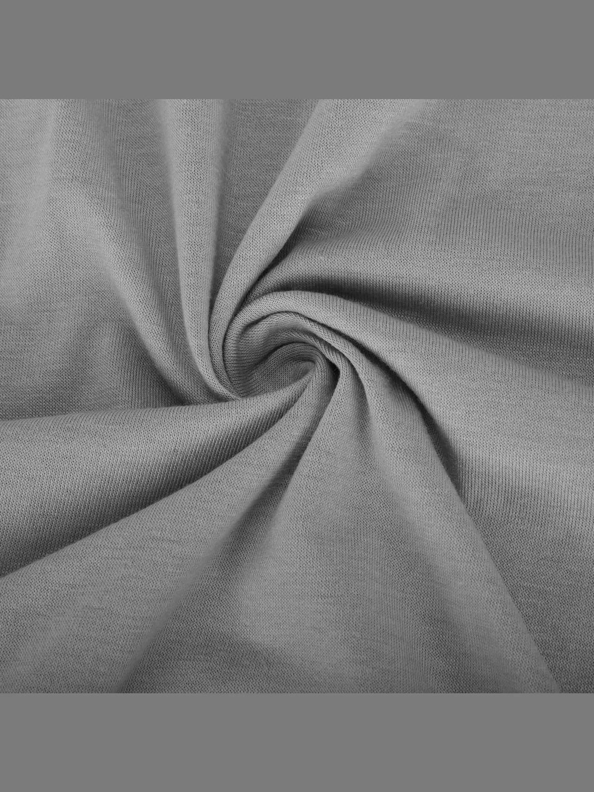 Gray crisscross short sleeve midi dress, detail view