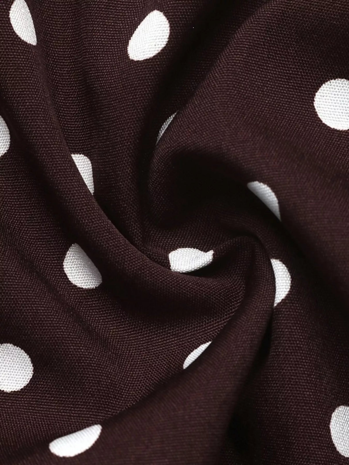 Trendsi Polka Dot Ruffled V-Neck Bodysuit -