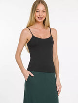Trendsi Zenana Double Layered Round Neck Spaghetti Cami -