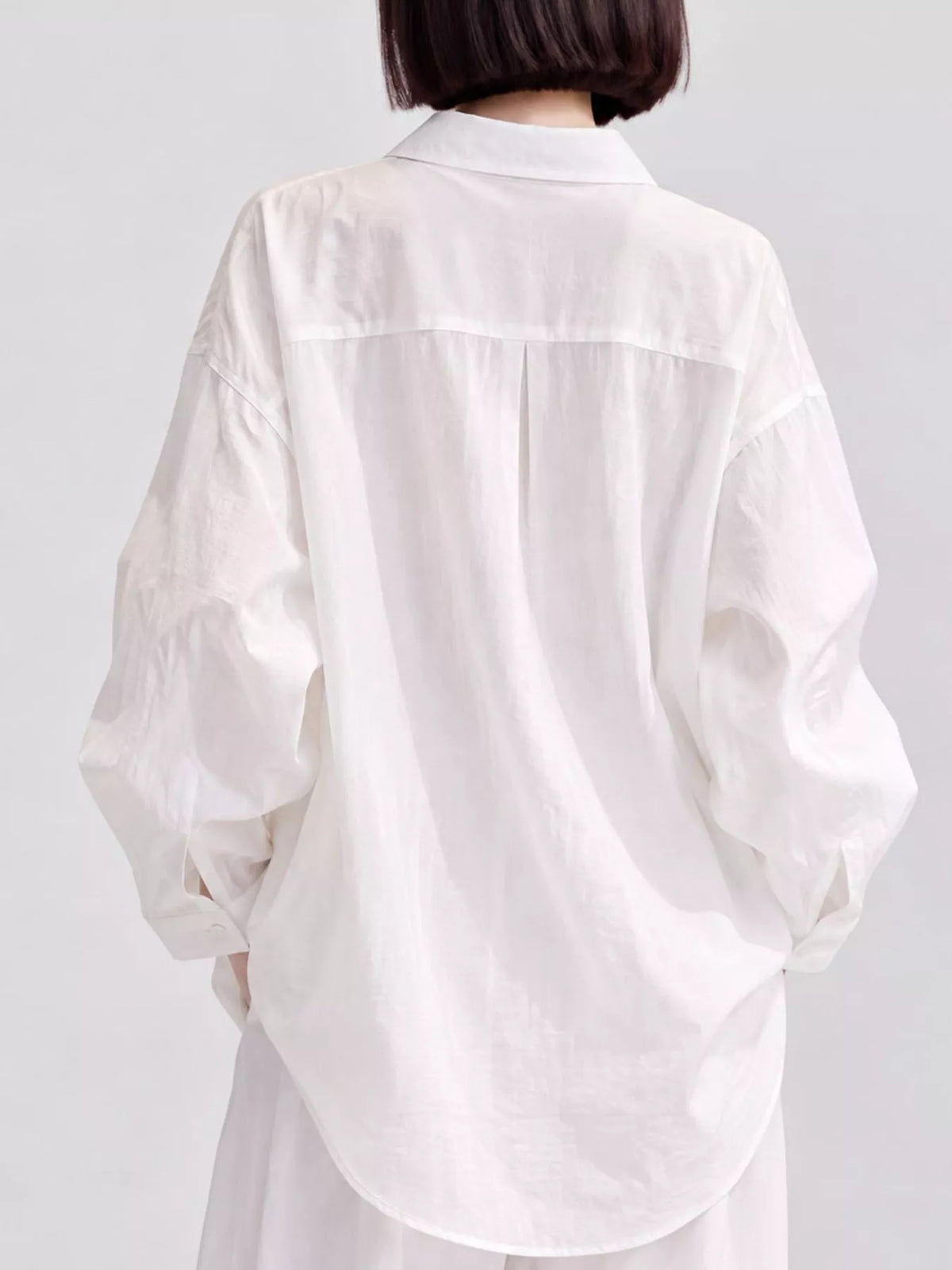 Long Sleeve Button-Down Shirt — back view