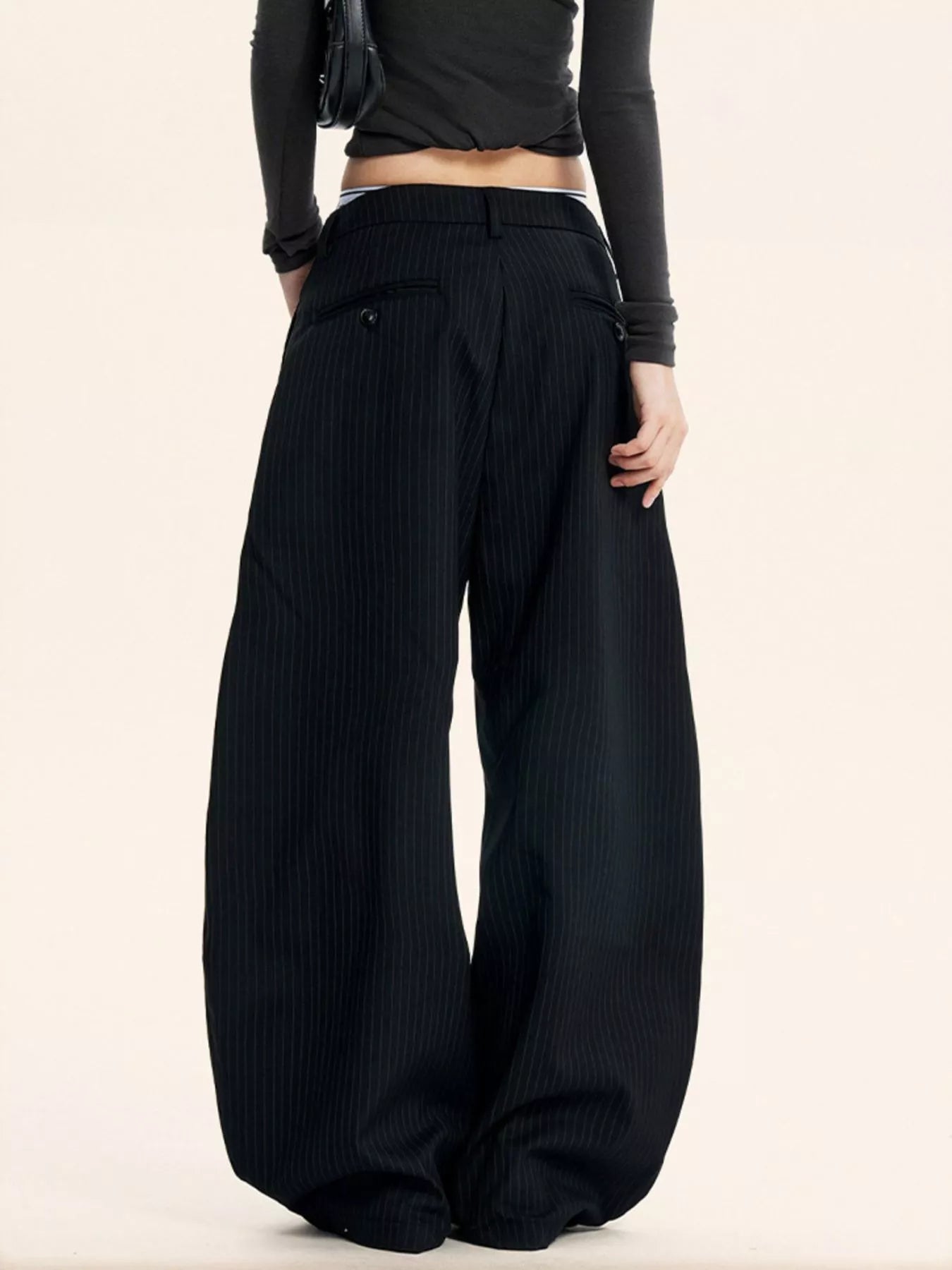 Trendsi Plus Size Pleated Detail Wide-Leg Pants -