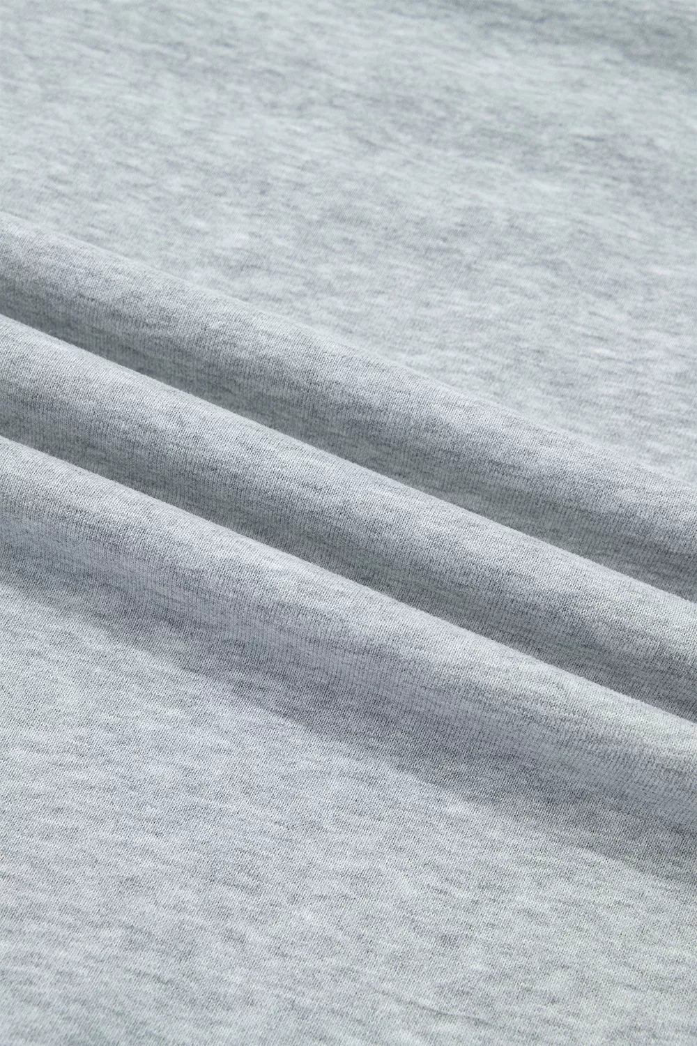 STATE Graphic Exposed Seam Mock Neck Sweatshirt in gray, texture detail