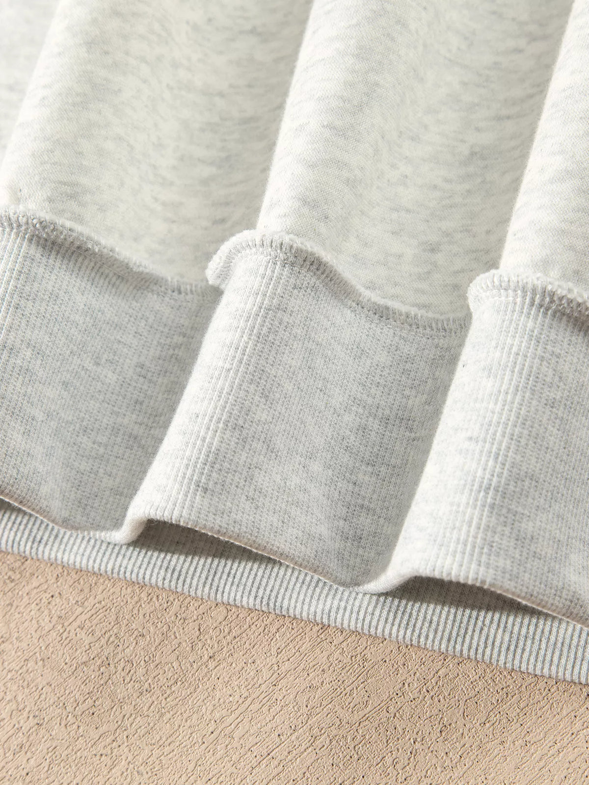 MERRY tunic sweatshirt, exposed seam hem
