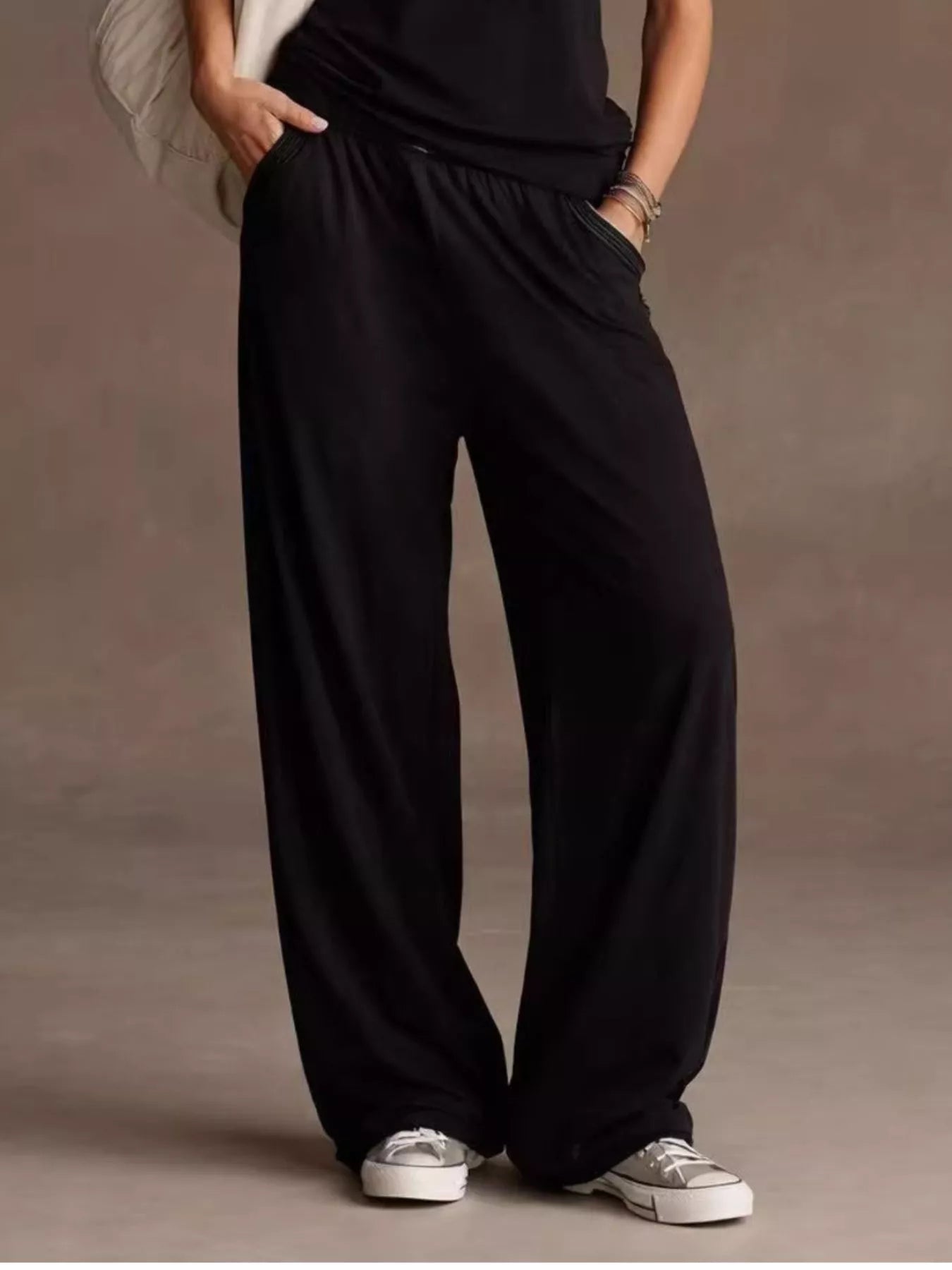 Trendsi Sleeveless V-Neck Tank and Wide-Leg Pants Set -