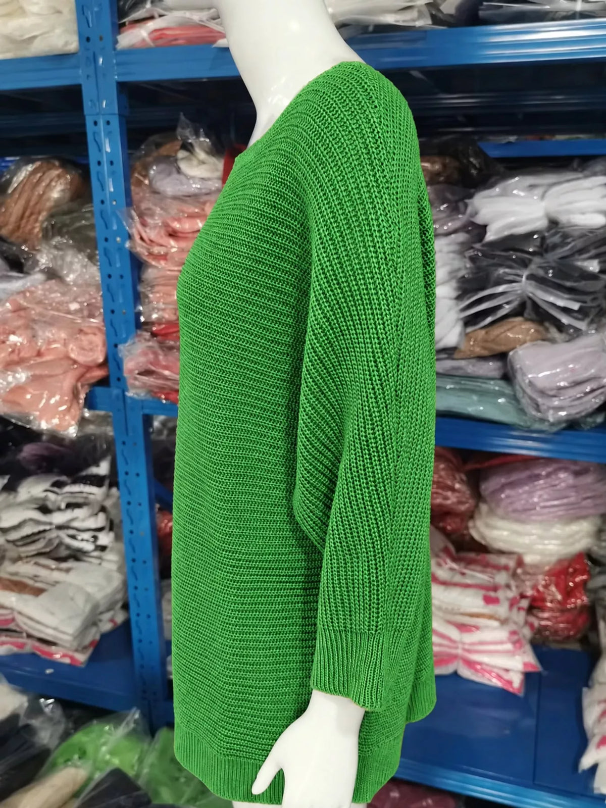 Three-quarter sleeve sweater