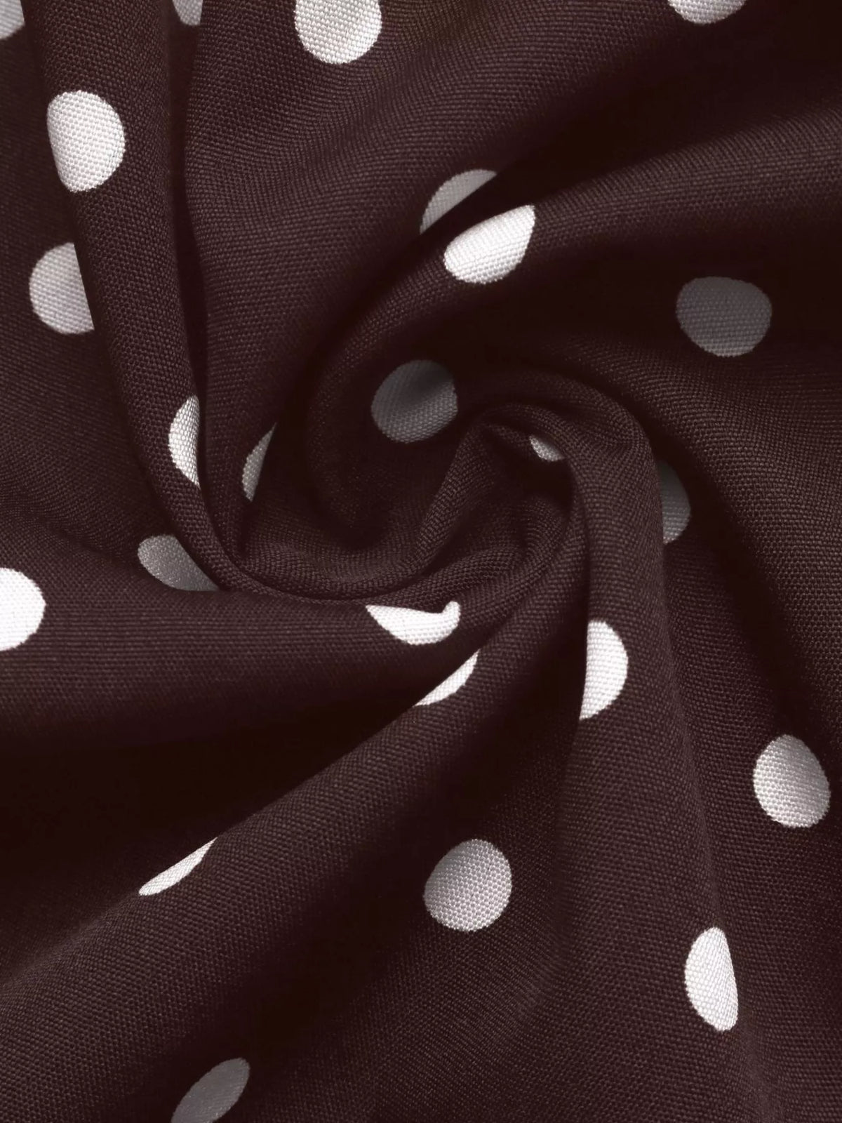 Trendsi Polka Dot Long Sleeve Shirt Dress -