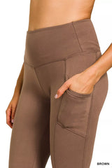 Trendsi Zenana Brushed Dty Microfiber Flare Pants -