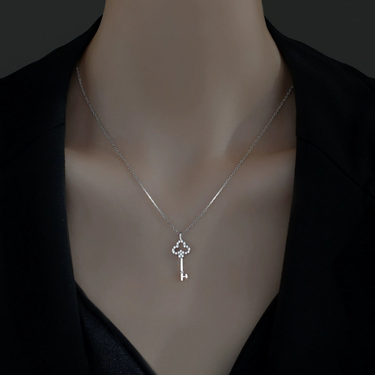 Trendsi Key Pendant Necklace -