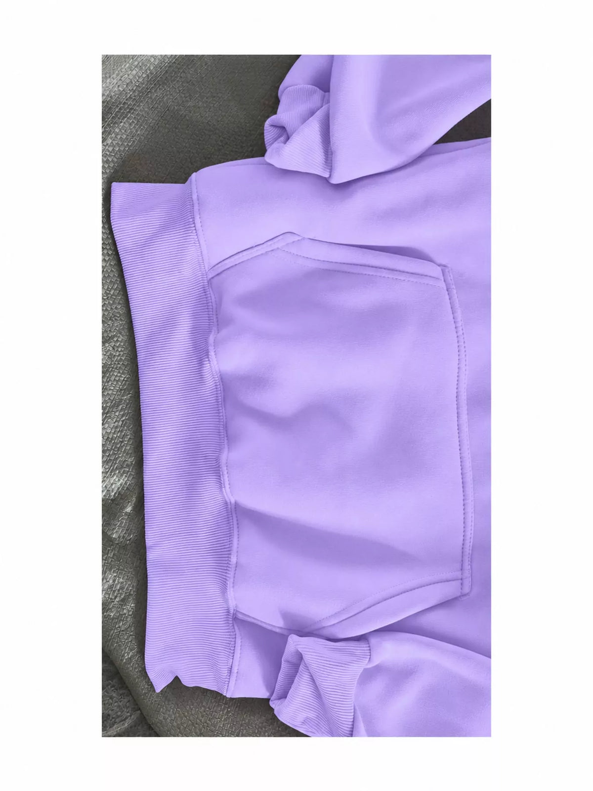 Drop Shoulder Hoodie and Jogger Sweatpants Set — construction details