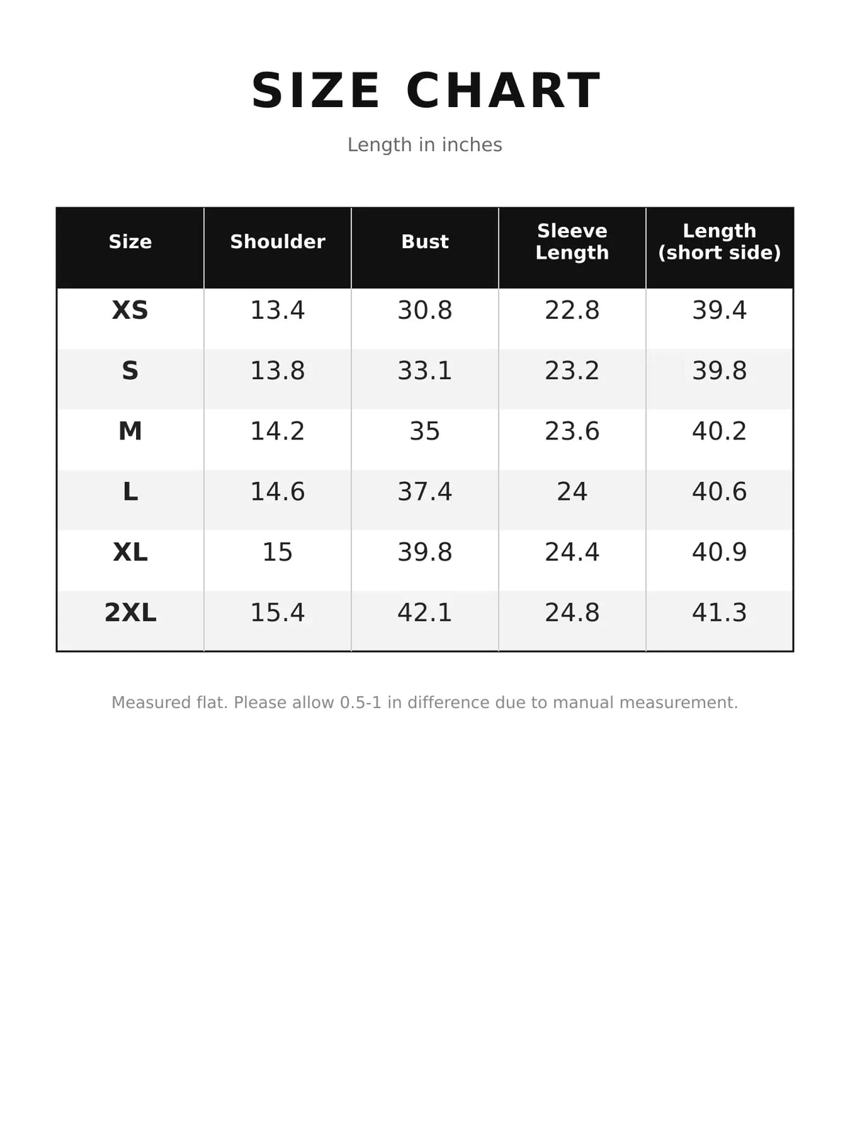 Size chart for women's fringed v-neck puff sleeve maxi dress