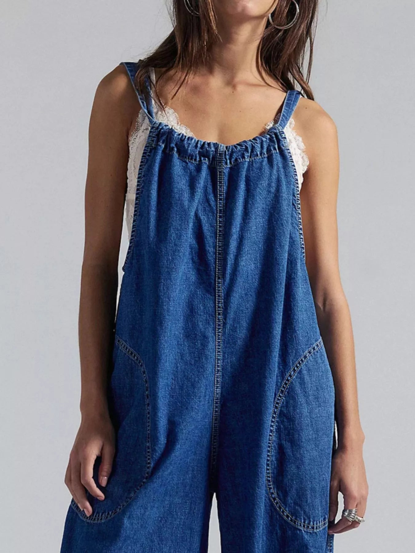Trendsi Sleeveless Wide-Leg Jumpsuit -