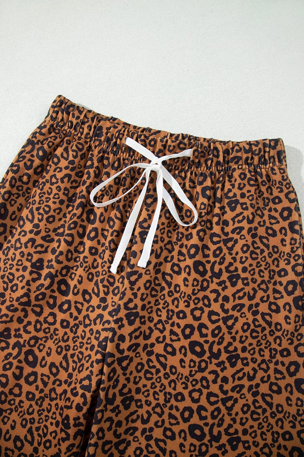 Trendsi Leopard Print Long Sleeve Top Relaxed Pant Set -