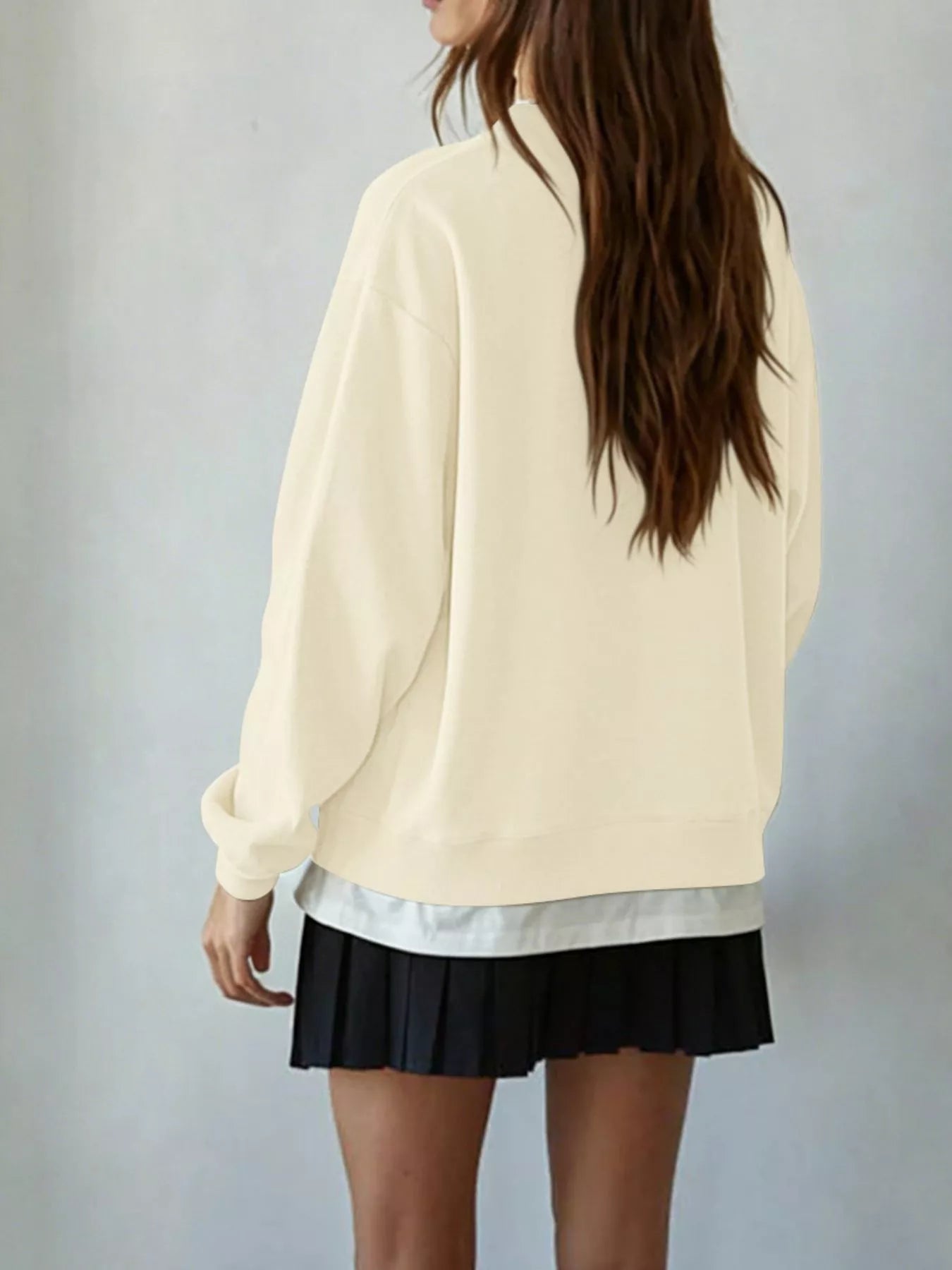 Trendsi Oversized Crew Neck Sweatshirt -