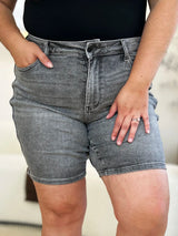 Trendsi Judy Blue Full Size High Waist Washed Denim Shorts -
