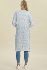Trendsi Double Take Full Size Open Front Longline Cardigan -