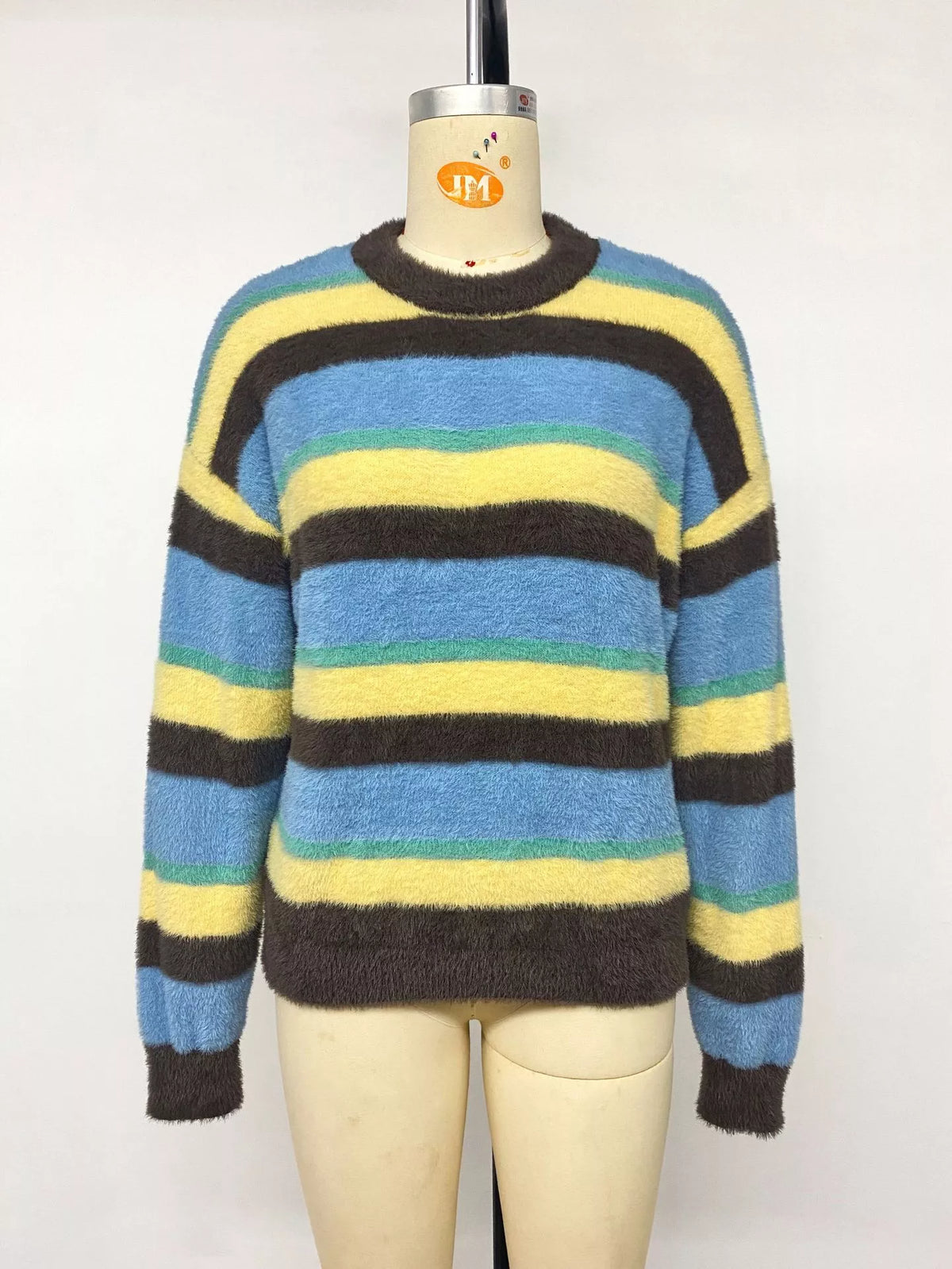 Trendsi Striped Dropped Shoulder Sweater -