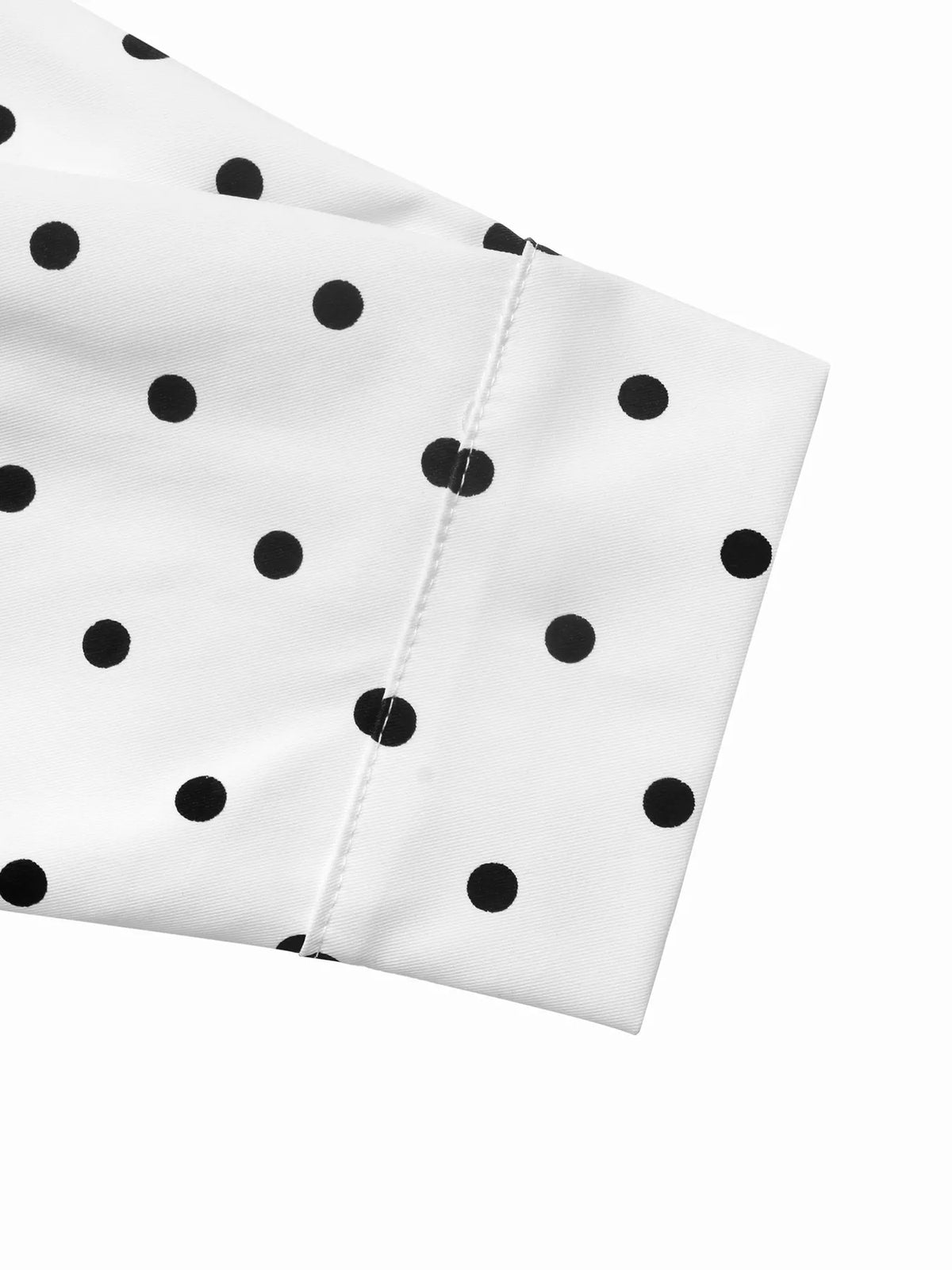 Trendsi Polka Dot Zip Up Cropped Jacket -
