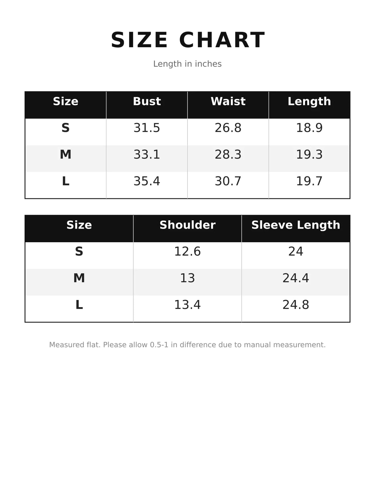 Size chart for floral print sheer mesh long sleeve t-shirt