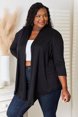 Trendsi Culture Code Full Size Open Front Cardigan -