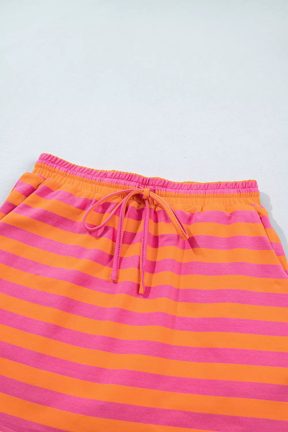 Women's striped colorblock mock-neck pullover and mini skort set