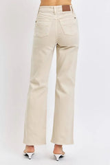 Trendsi Judy Blue Full Size High Waist Distressed Wide Leg Jeans -