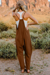 Trendsi Double Take Full Size V-Neck Sleeveless Jumpsuit with Pockets -