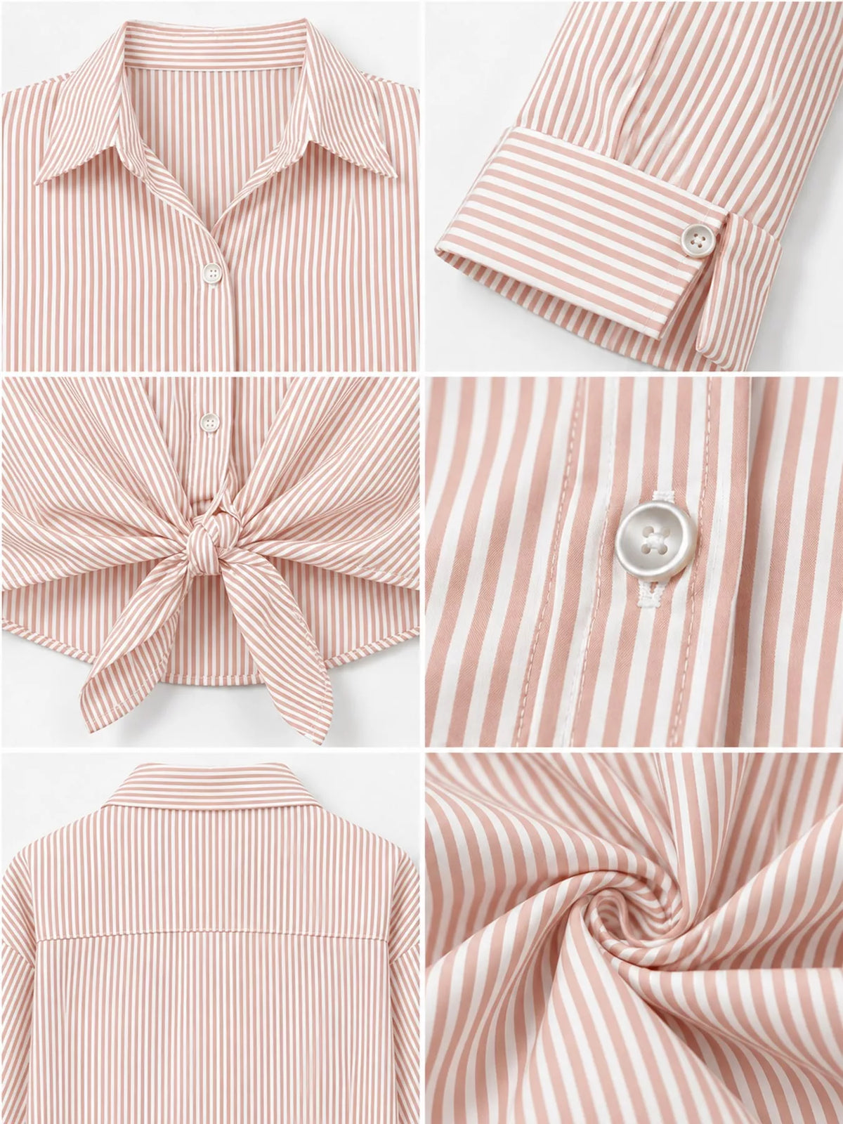 Light Pink striped button-down shirt
