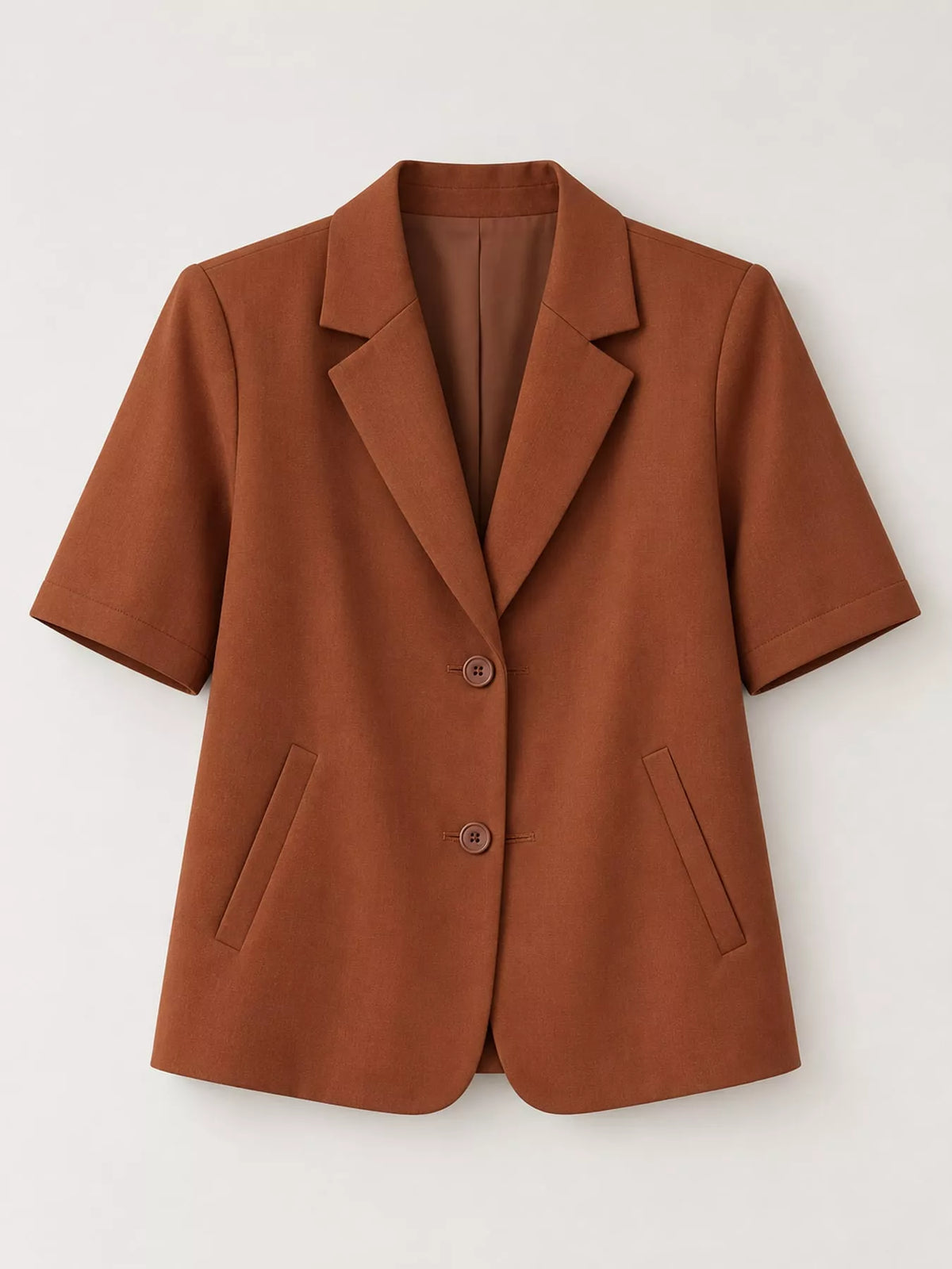 Collared short sleeve blazer, product view