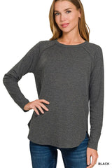 Trendsi Zenana Baby Waffle Long Sleeve Top - Pants