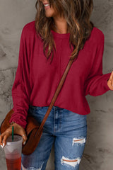 Trendsi Double Take Full Size Round Neck Long Sleeve T-Shirt -