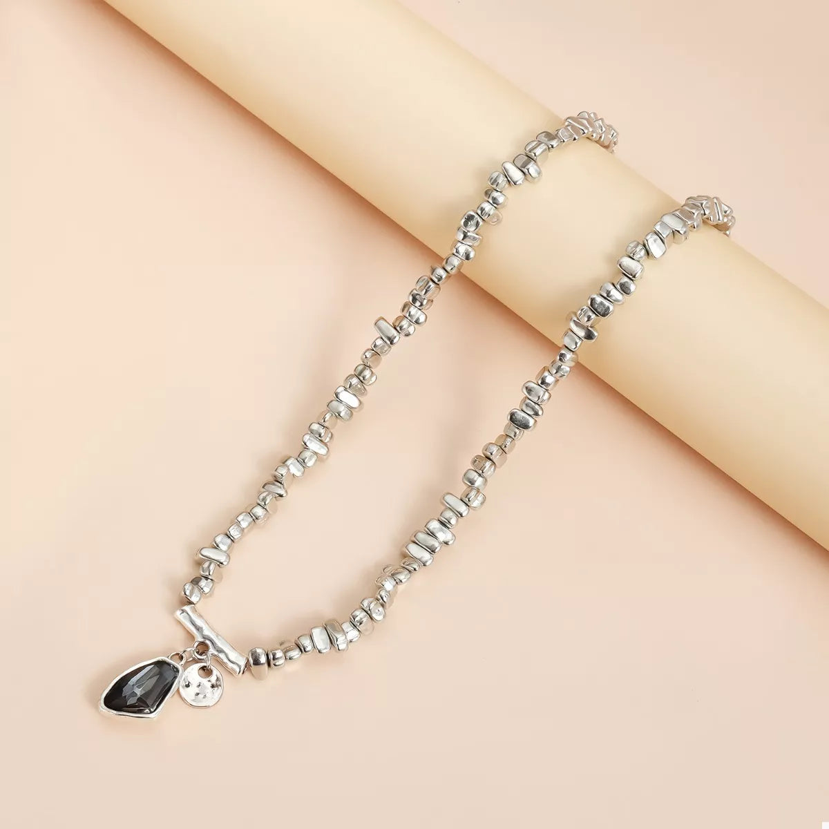 Trendsi Silver-Plated Minimalist Pendant Necklace -
