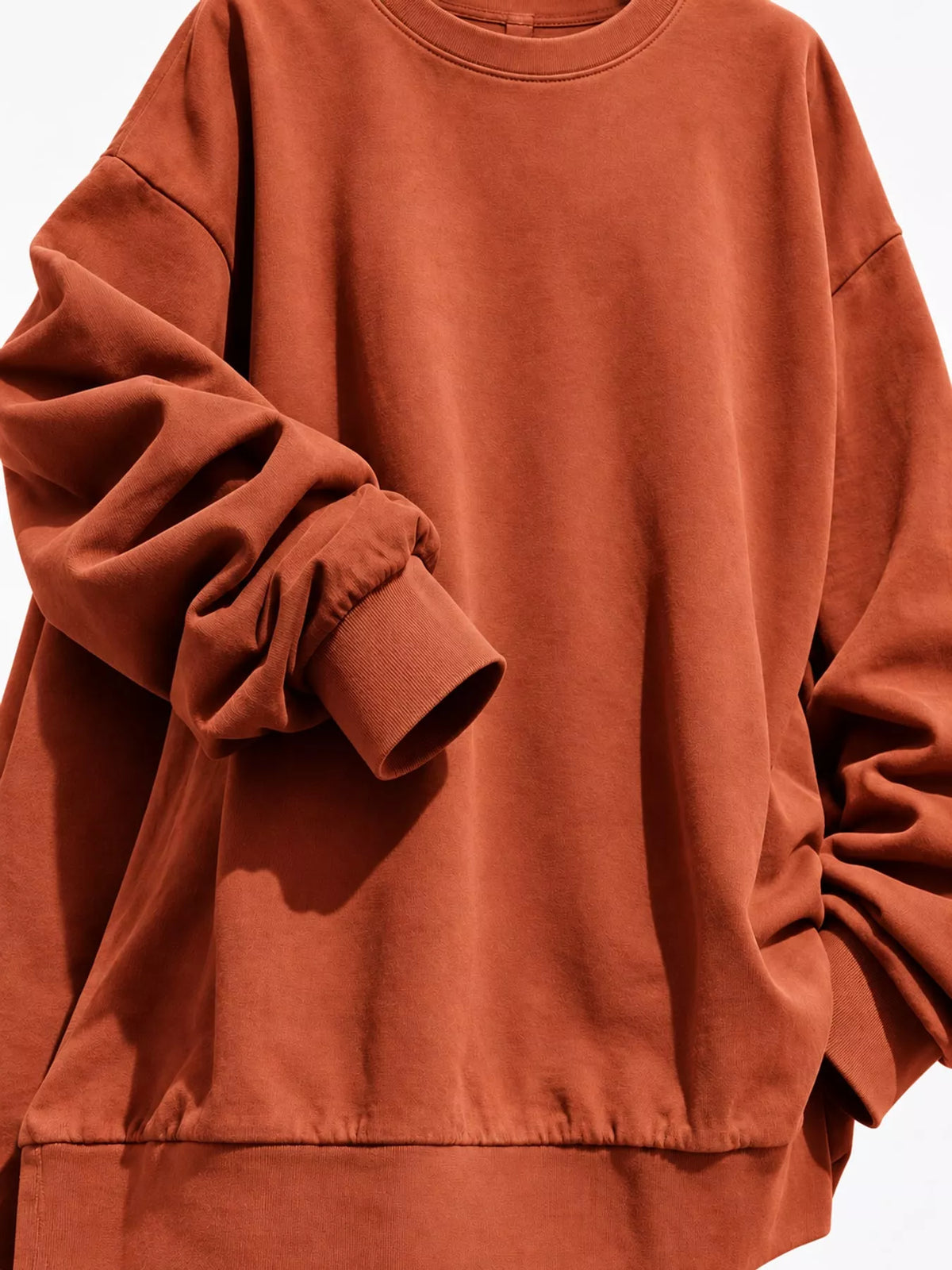 Orange Red relaxed sweatshirt