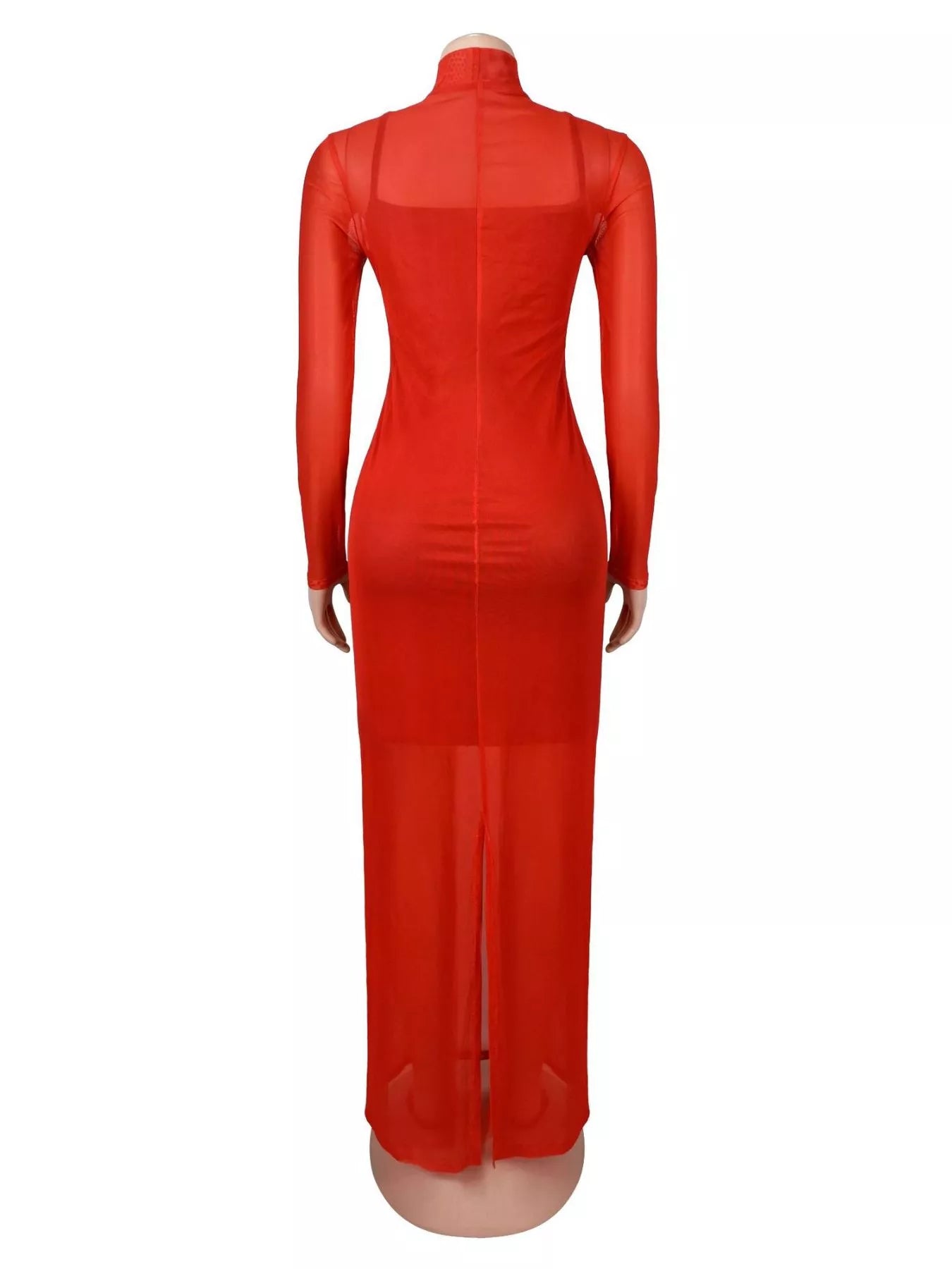 Trendsi Cami Dress and Rhinestone Horse Mesh Maxi Dress Set -