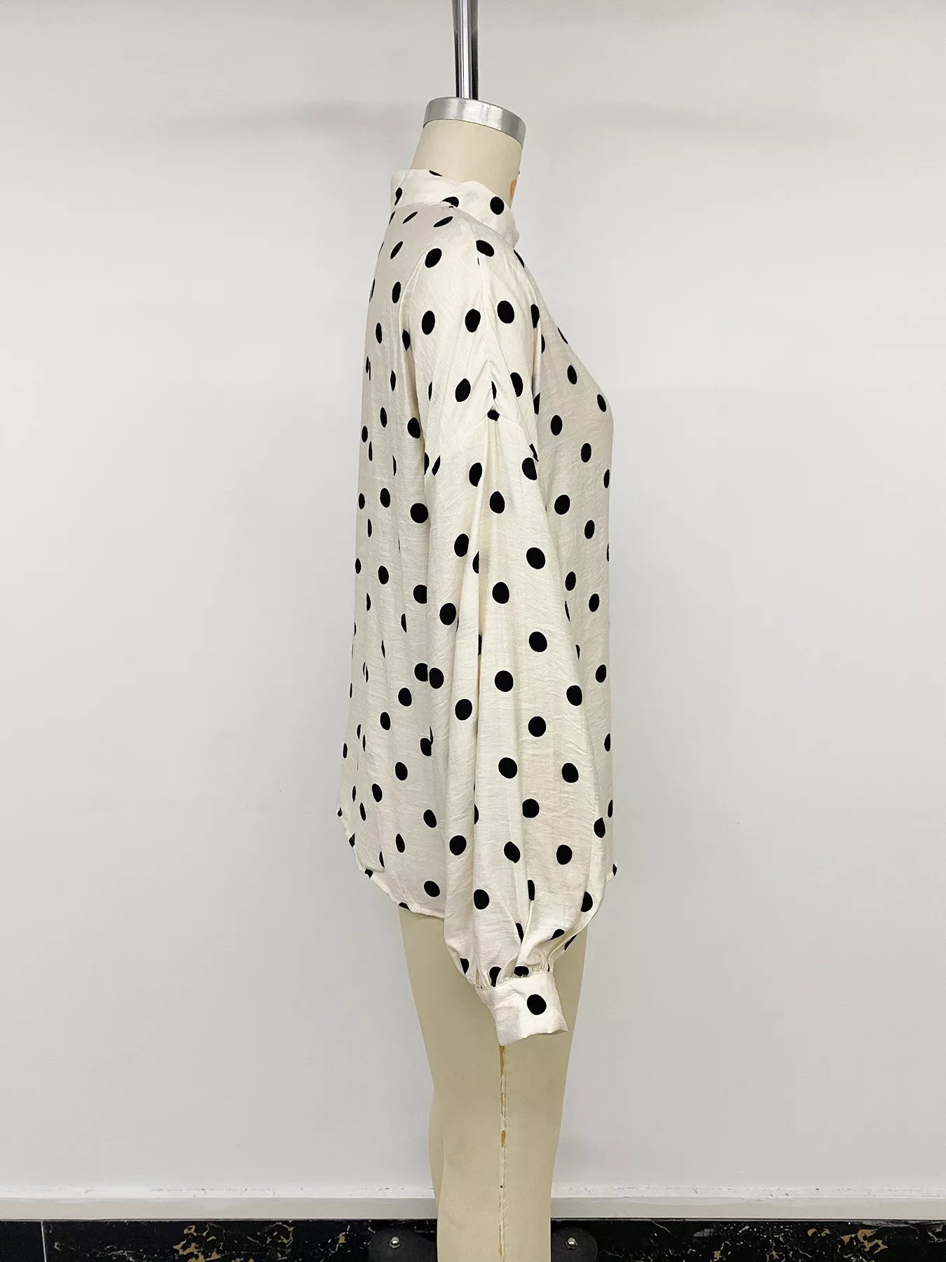 Trendsi Polka Dot Button-Up Shirt -