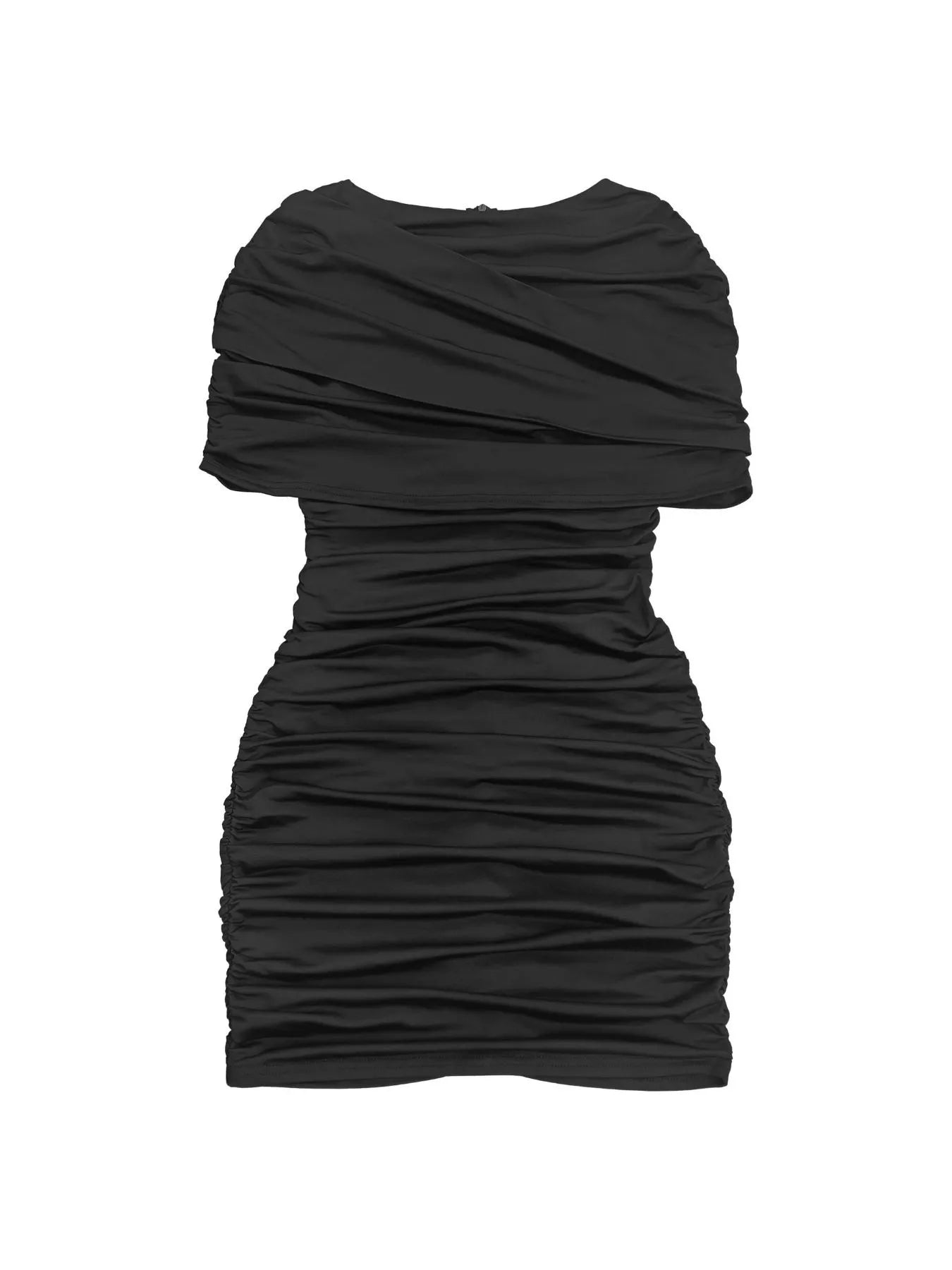 Trendsi Ruched Half Sleeve Mini Dress -