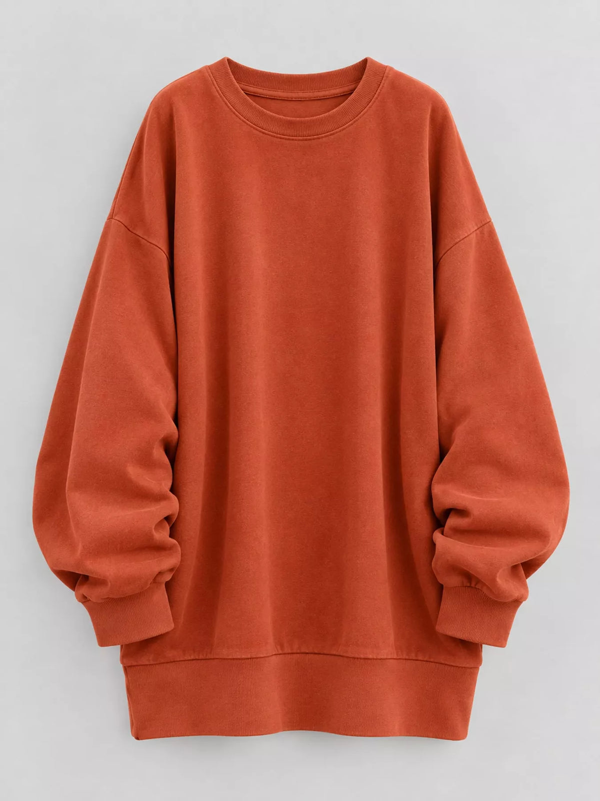 Orange Red relaxed sweatshirt