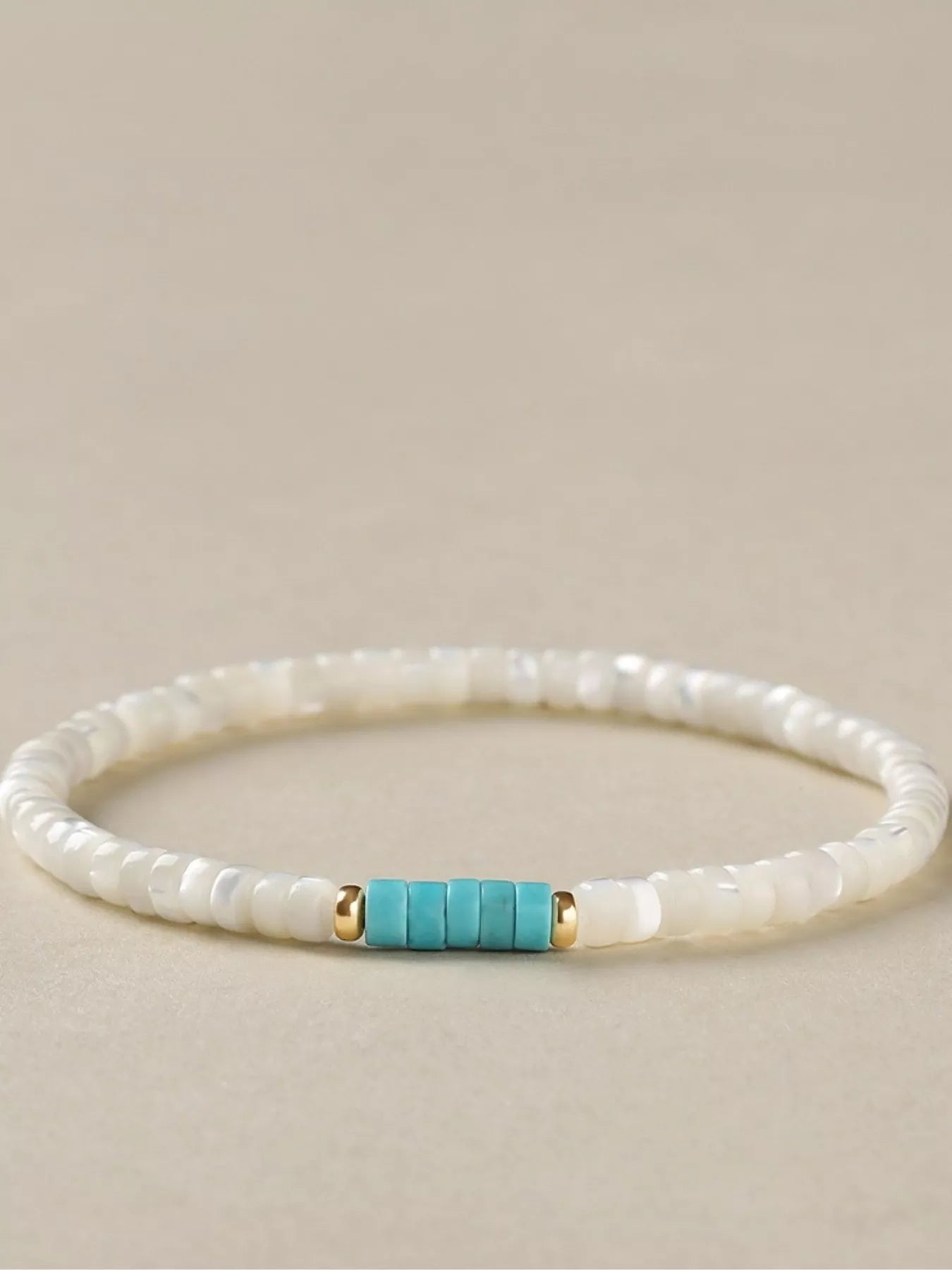 Trendsi Turquoise Beaded Bracelet -