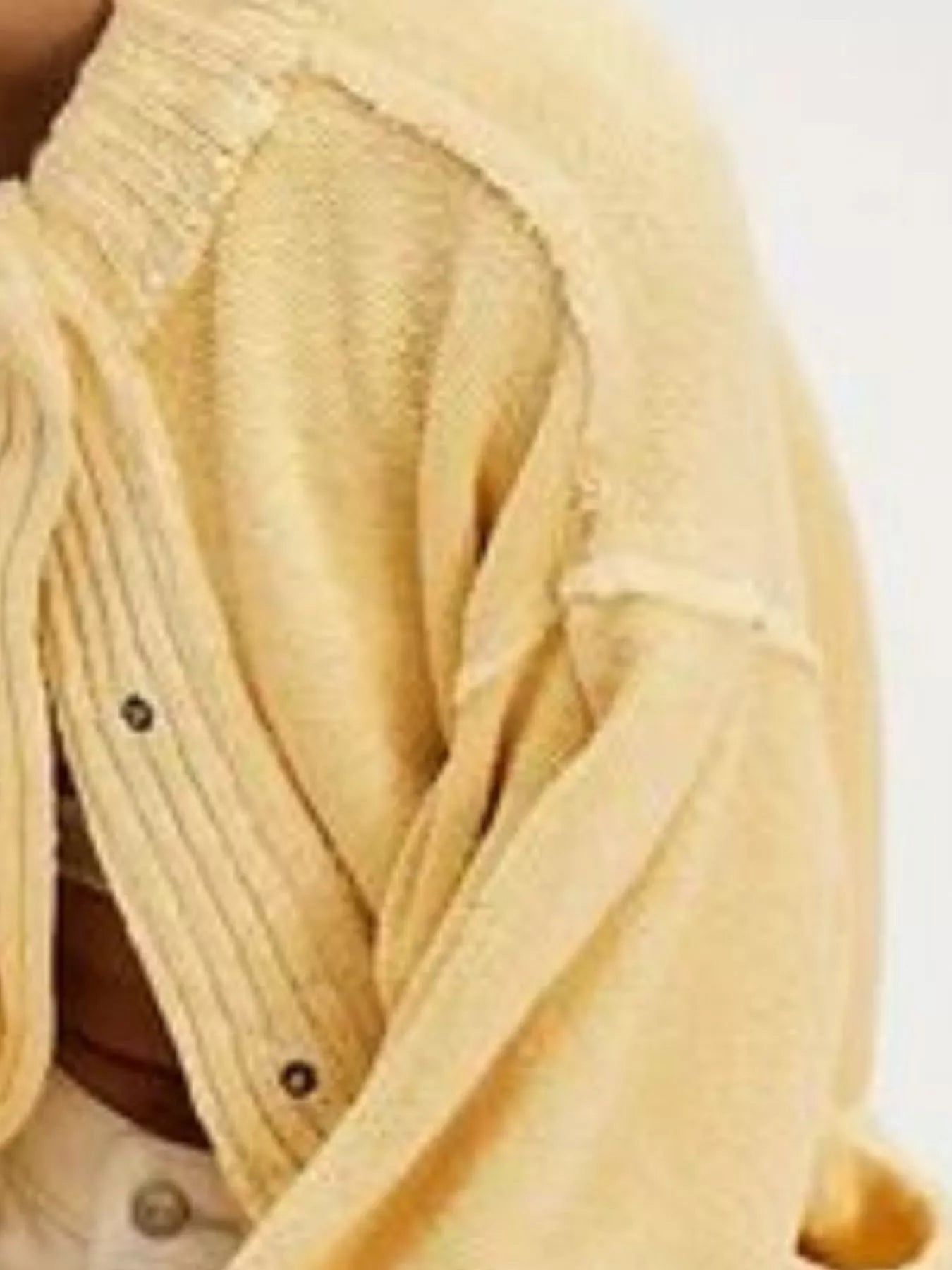 Trendsi Snap Down Dropped Shoulder Cardigan -