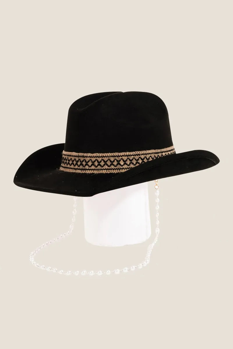Women's Cowboy Hat Ornate Band Polyester One Size — product view 7