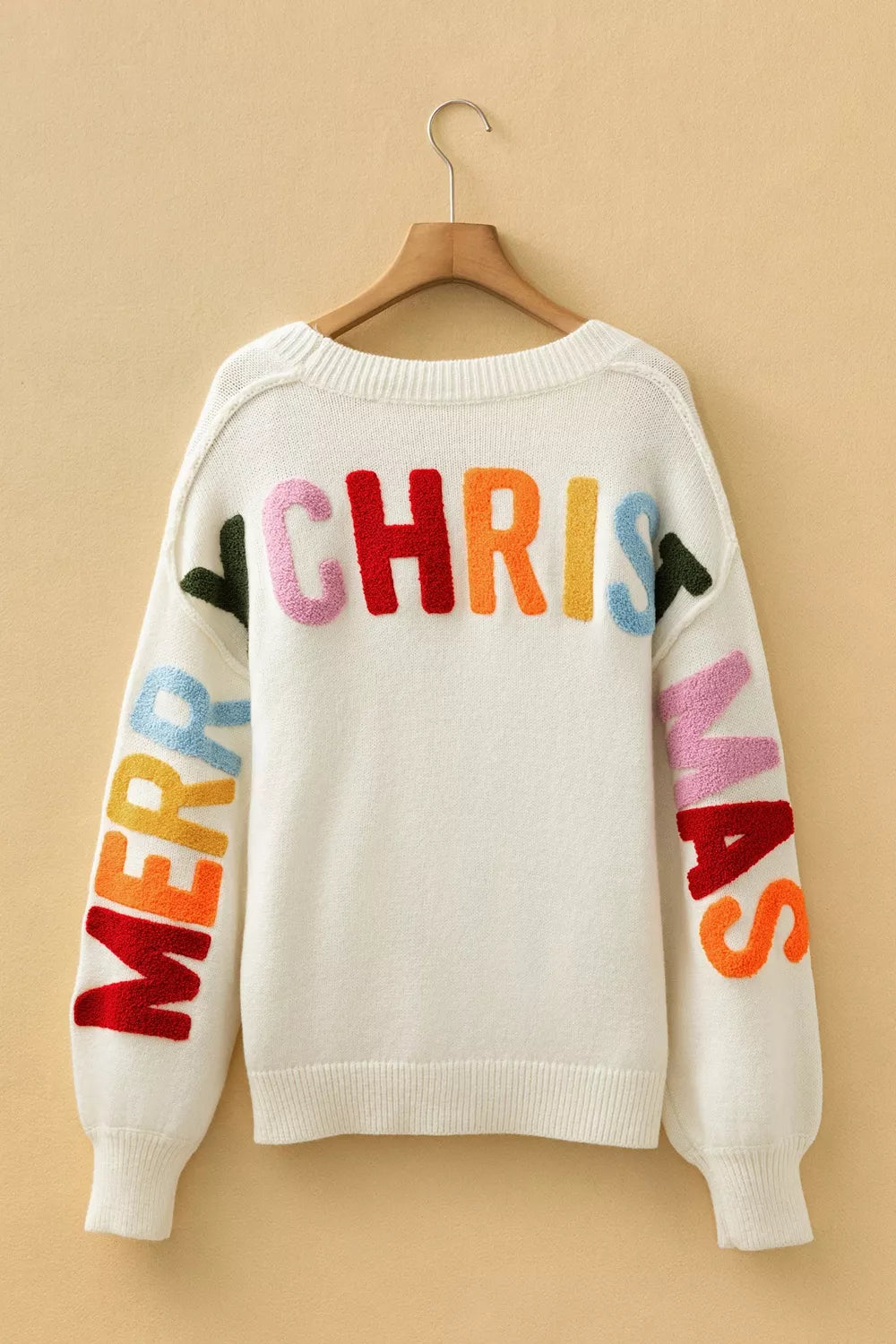 Trendsi 'HO HO HO' Button Up Knit Cardigan -