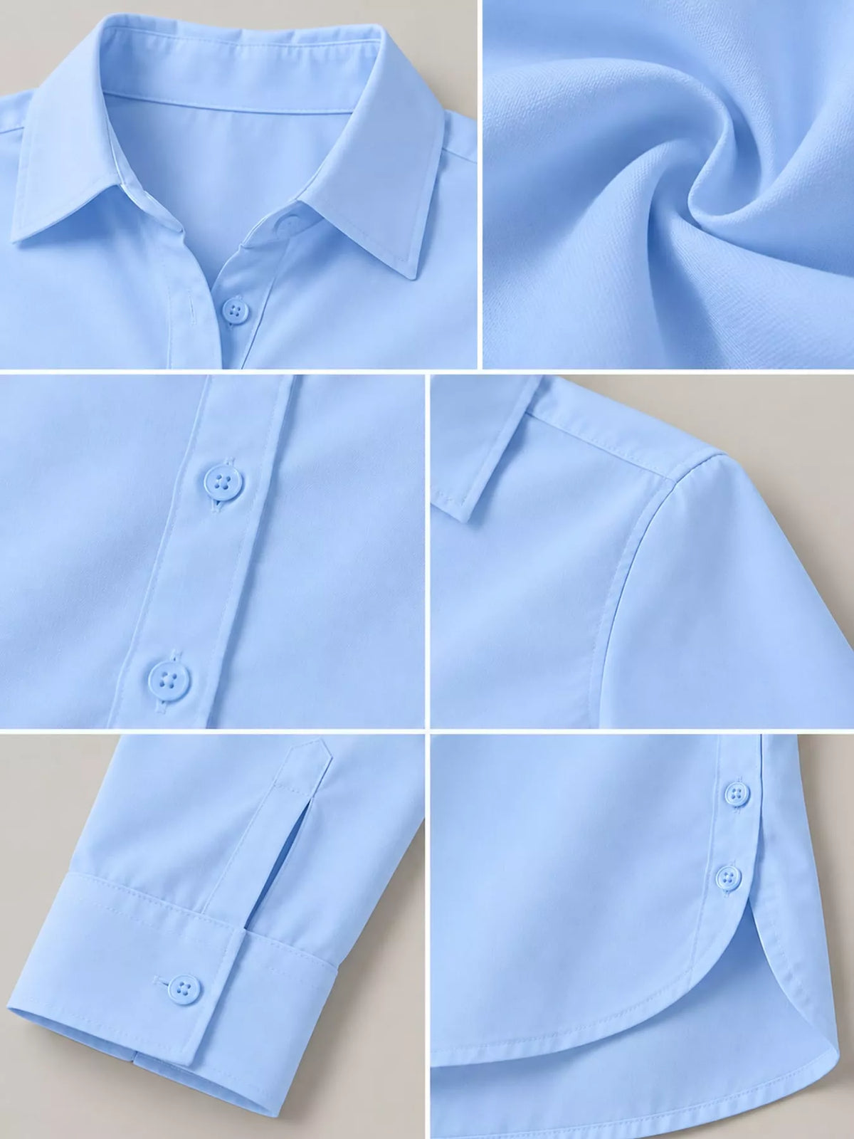 Button-Up Long Sleeve Shirt — garment construction details