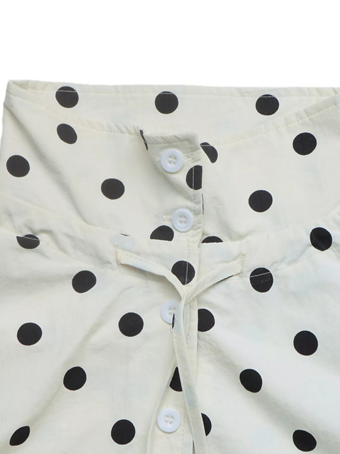 Trendsi Polka Dot Stand-Collar Casual Jacket -