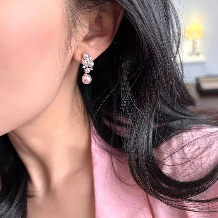 Trendsi Pearl Cluster Earrings -