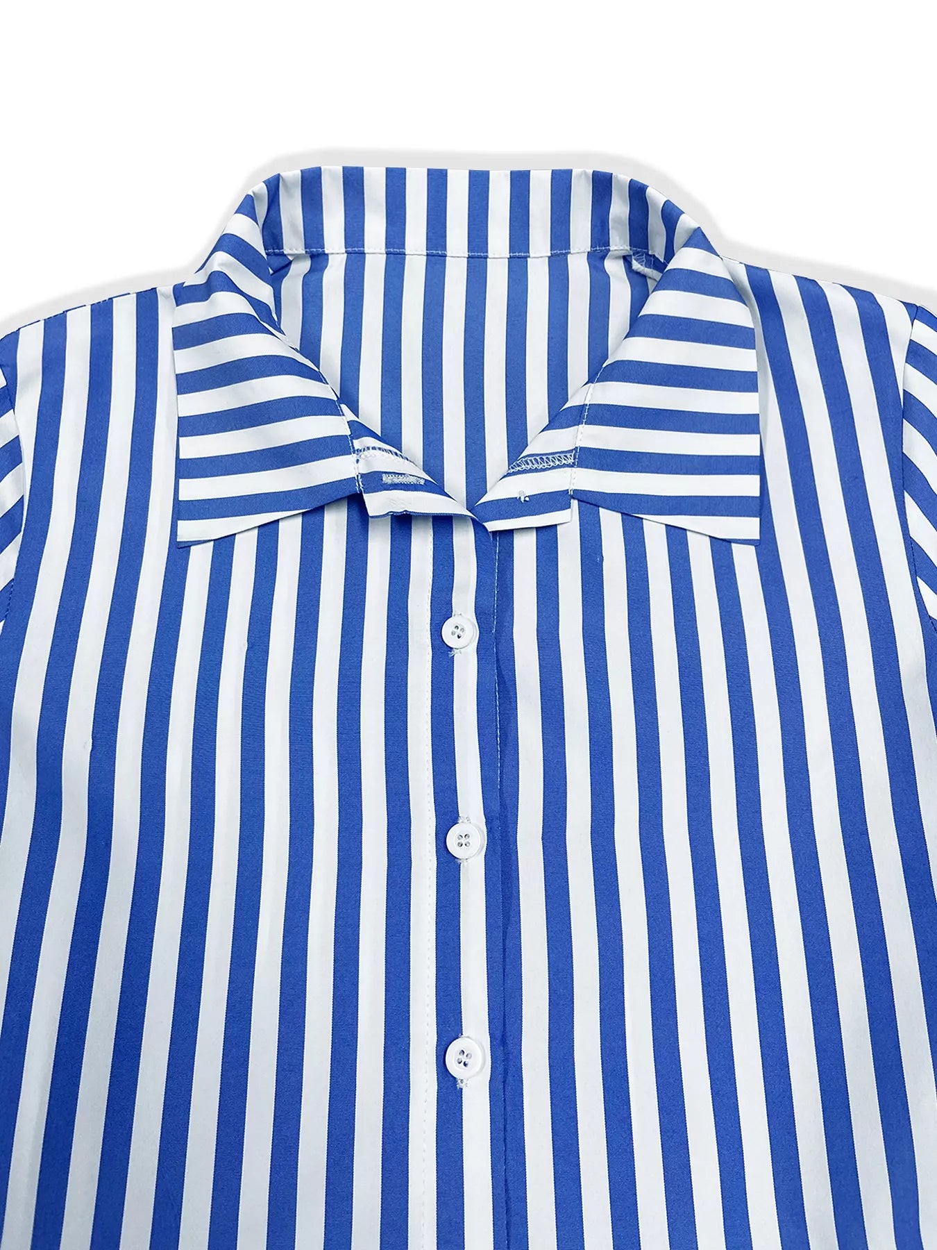 Trendsi Striped Long Sleeve Maxi Shirt Dress -