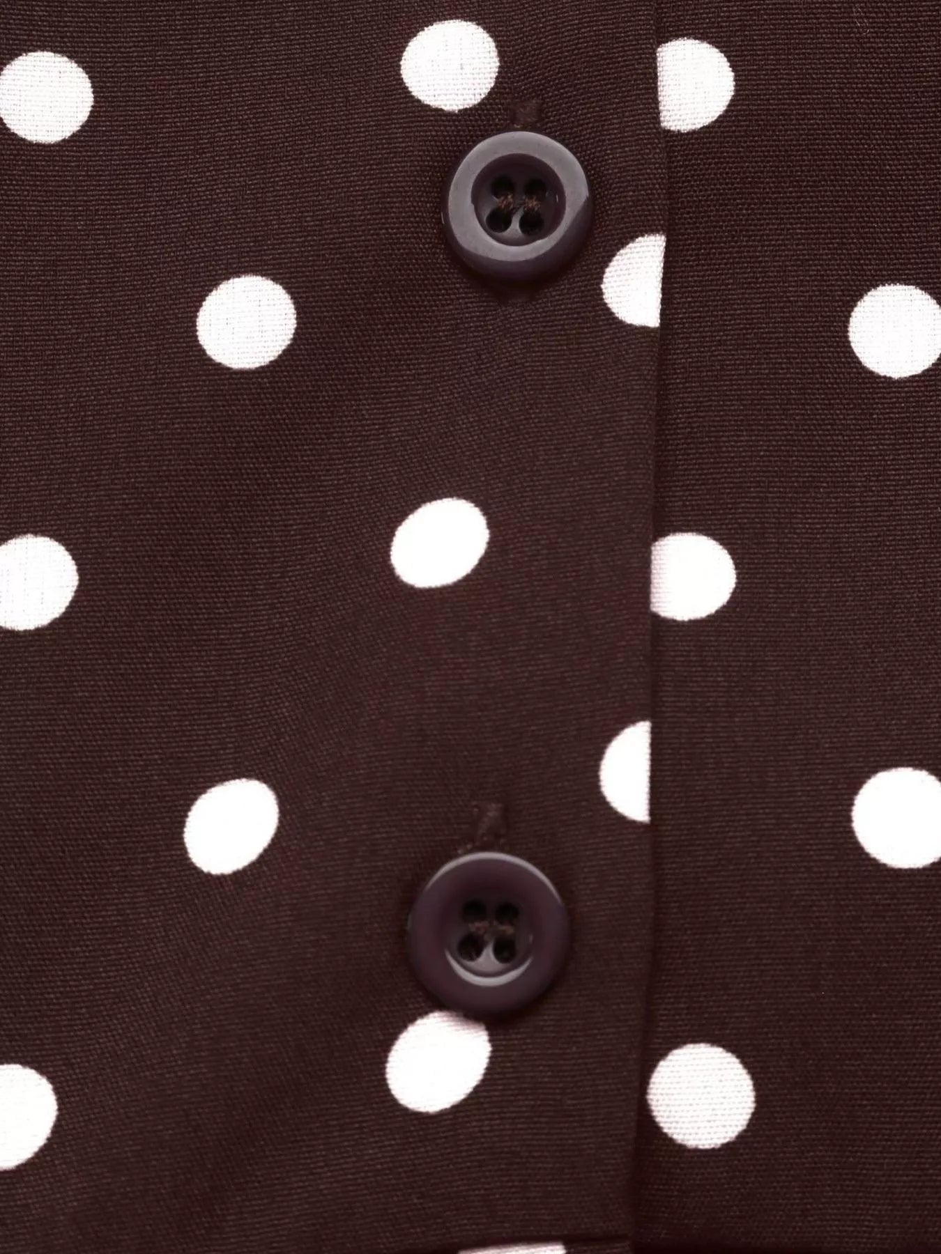 Trendsi Polka Dot Long Sleeve Shirt Dress -