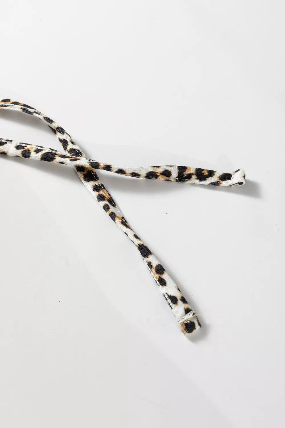 Trendsi Leopard Print Lined Hoodie with Drawstring -