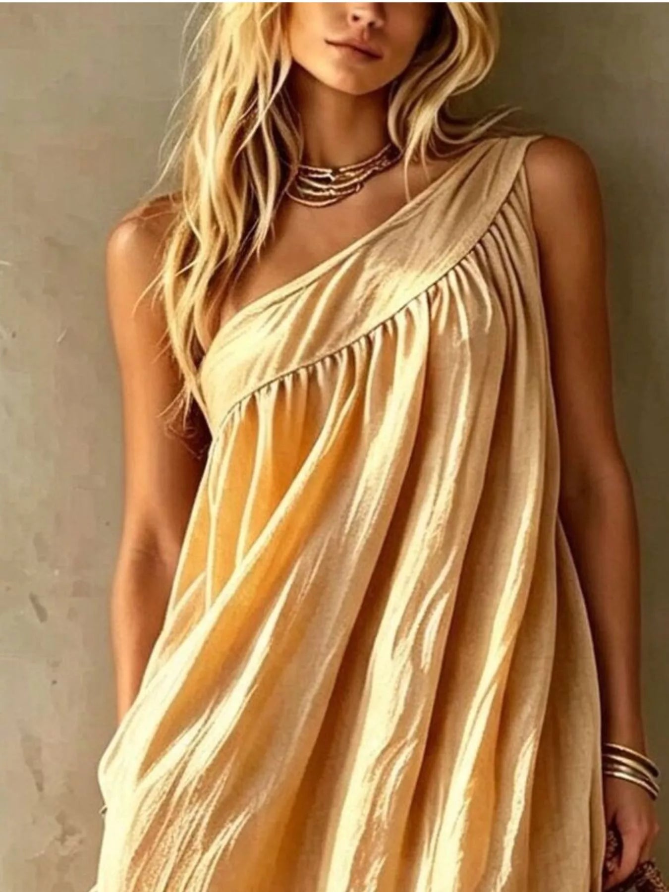 Trendsi Full Size One-Shoulder Maxi Dress Plus Size -