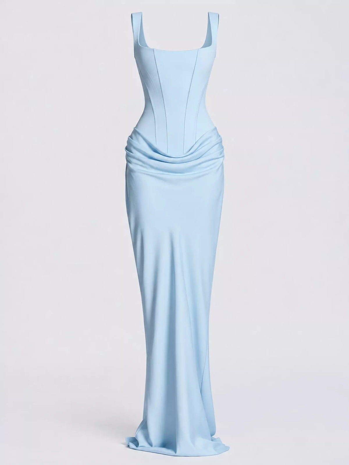 Square neck sleeveless maxi dress, product view