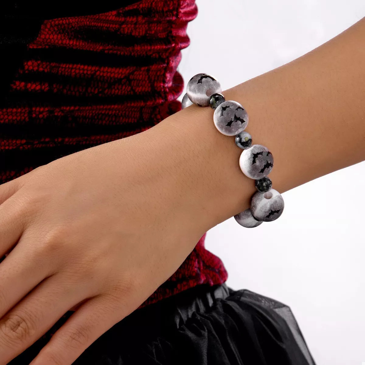 Trendsi Halloween Beaded Necklace and Bracelet Set -